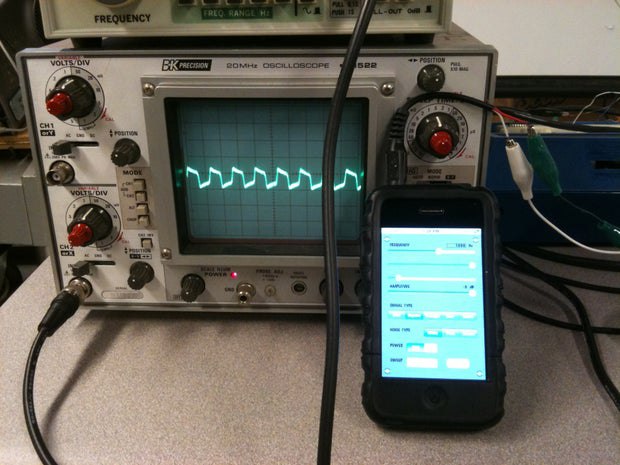 iPhone Frequency Generator with Power Supply …