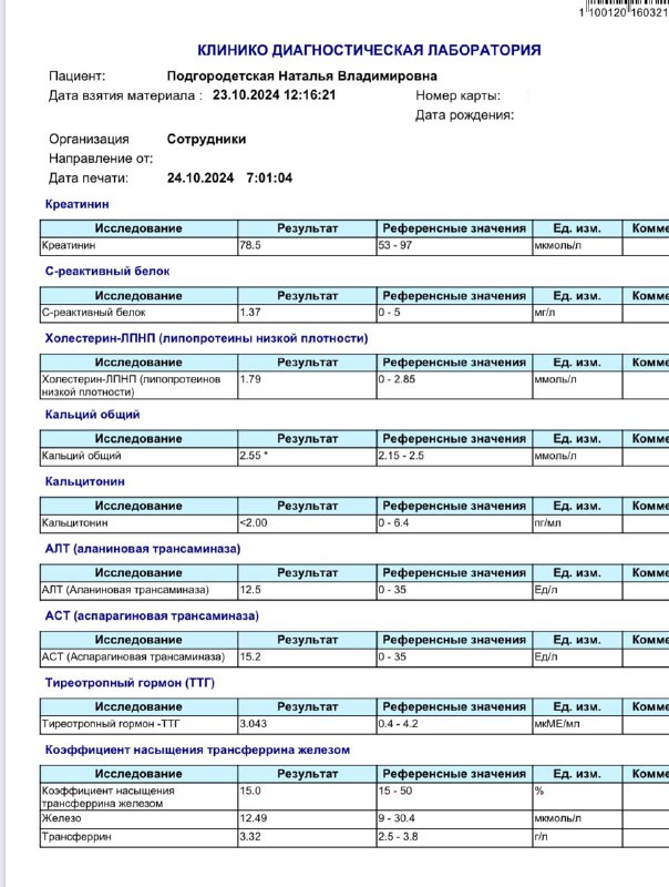 Кардиолог Подгородетская Наталья Владимировна