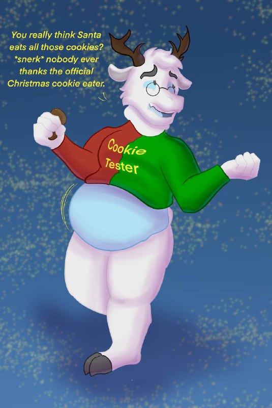 Santa’s official cookie eater, toxi