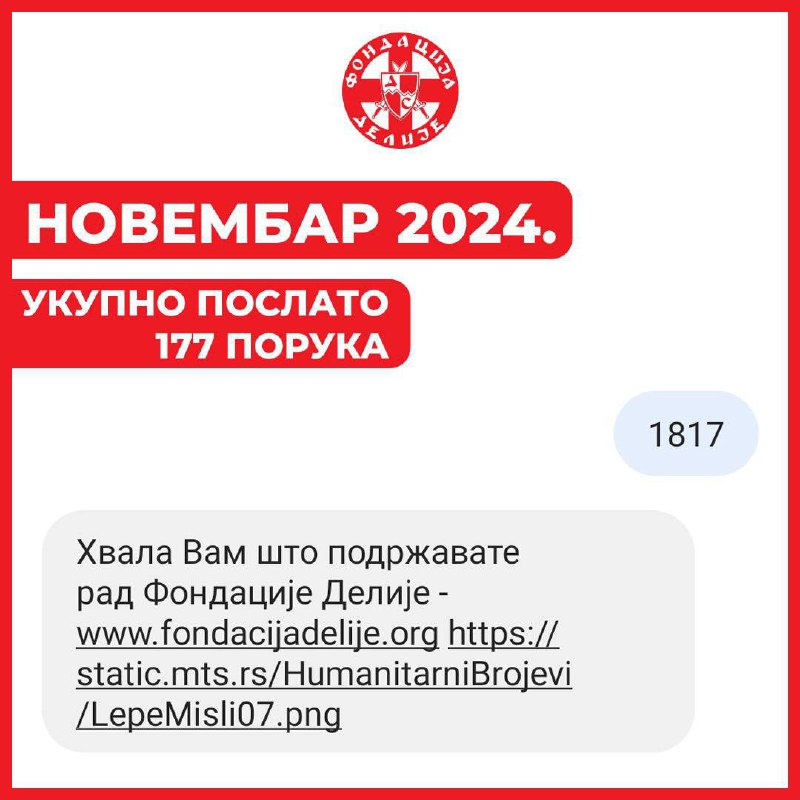 СМС број 1817- извештај за новембар …