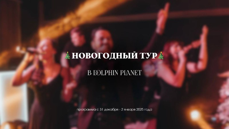 Встретим Новый год в Dolphin Planet! …