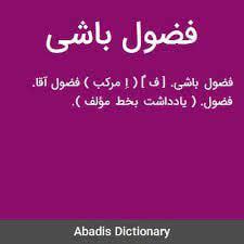 ***🔻***فضول باشی و برخوردهای سیاسی