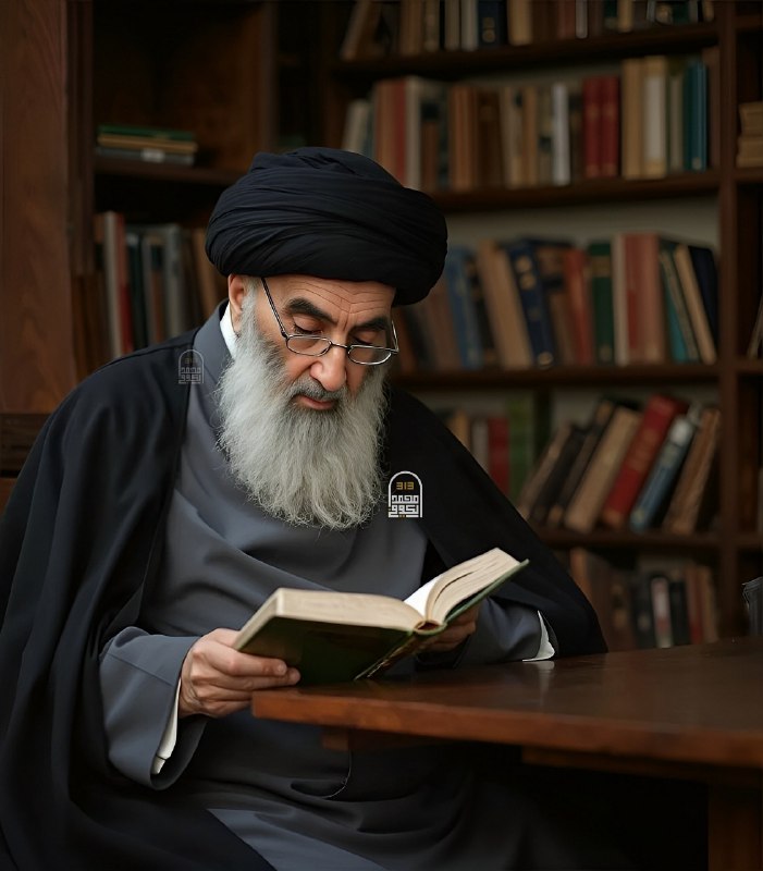 بَينَ هَذِهِ الكُتُبِ العَريقَة يَجِدُ راحَتَهُ …