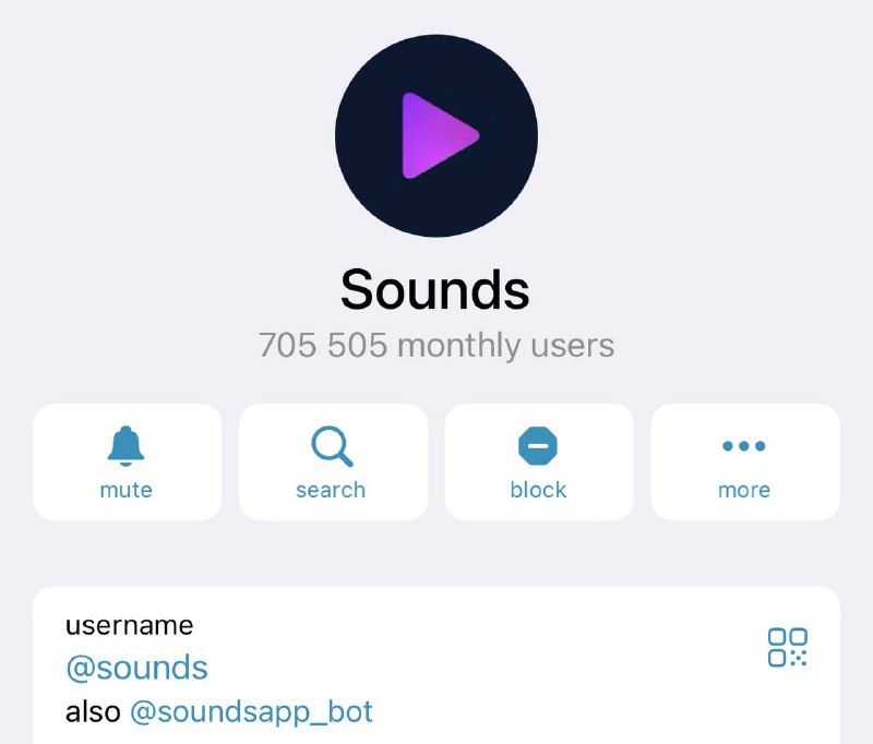 [**@sounds**](https://t.me/sounds) **→ 700,000 monthly users**