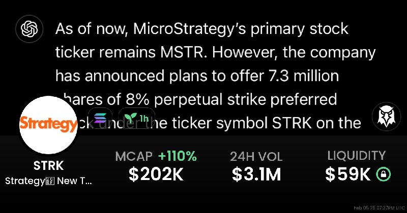 Aped a bag on $STRK as …