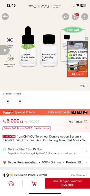 Temukan fromCHIYOU Terpineol Double Action Serum …