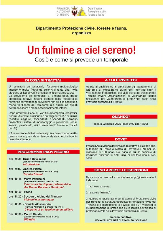 Un interessante appuntamento sabato 22 marzo …