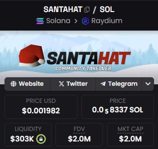 **$SANTAHAT** **Higher**