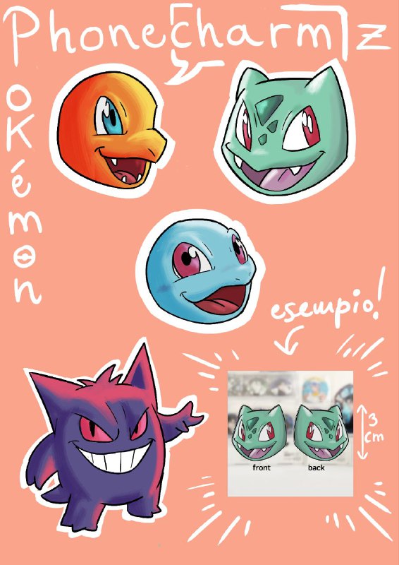 **POKEMON PHONECHARMS**