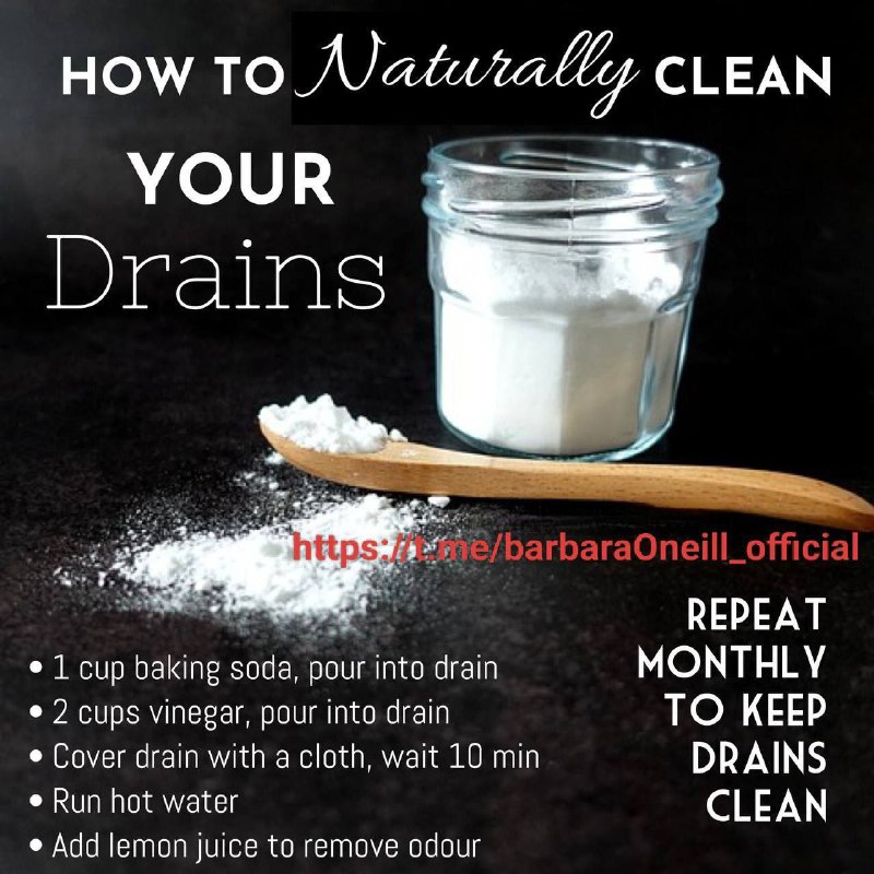 HOW TO NATURALLY CLEAN YOUR DRAINS