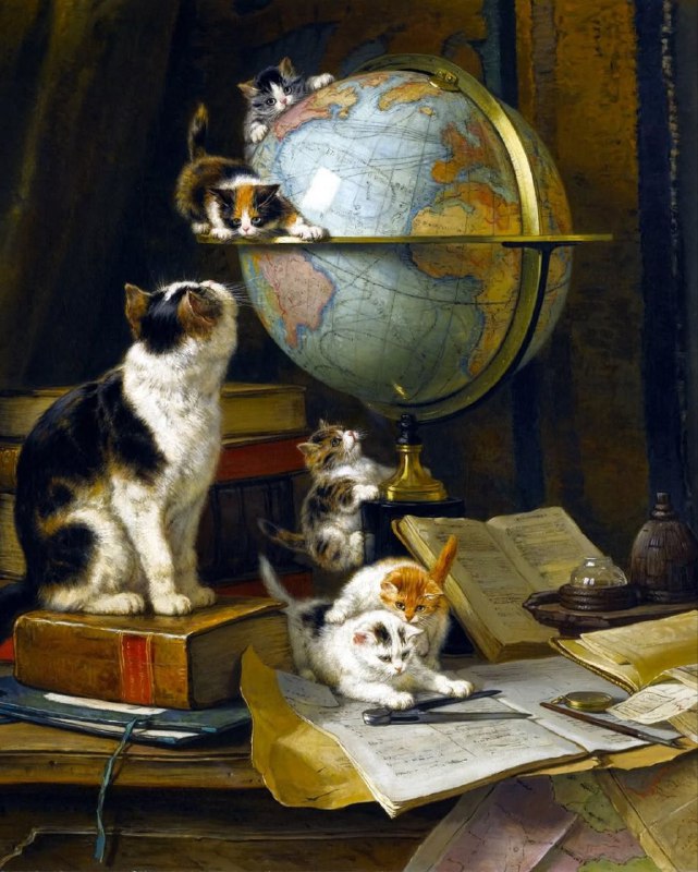 Artist: [Henriette Ronner-Knip](https://en.wikipedia.org/wiki/Henri%C3%ABtte_Ronner-Knip)