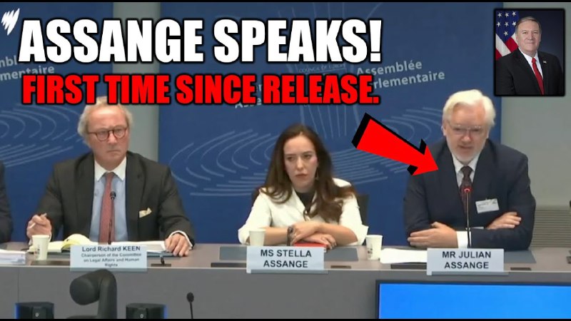 Julian Assange FIRST TIME SPEAKING Since …