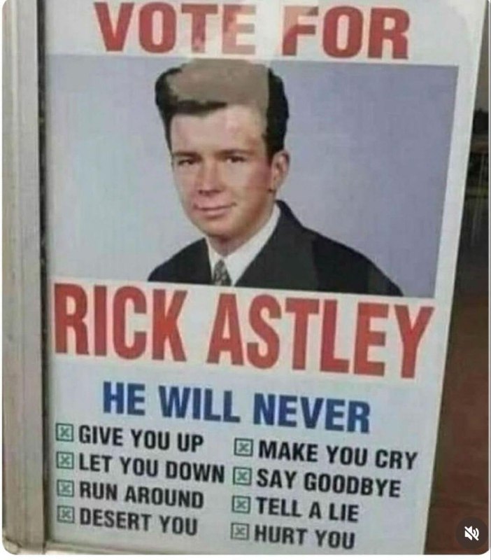 Rock the vote - Rick Astley? …