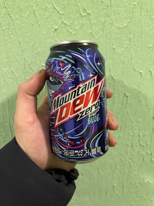 Mountain Dew blue zero sugar