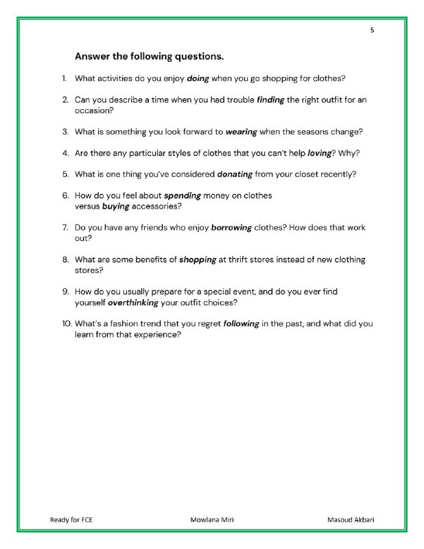 Freer practice to activate the grammatical …