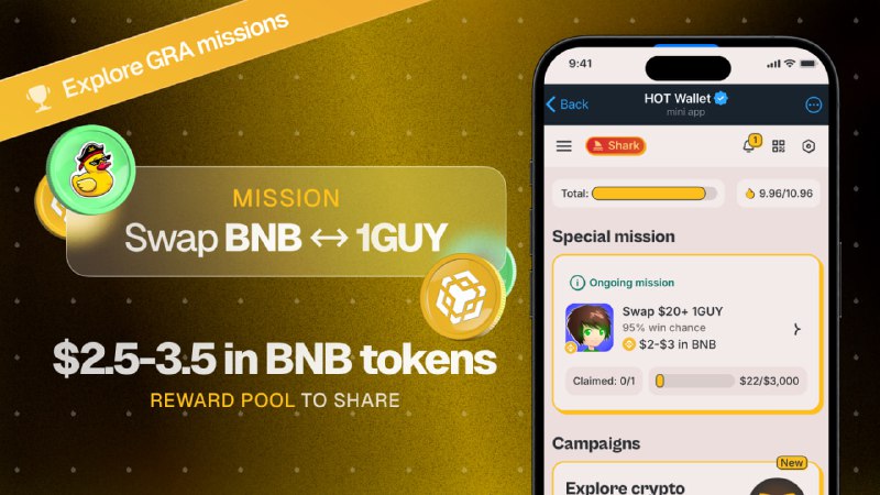 **NEW** **Special mission in HOT Wallet** …