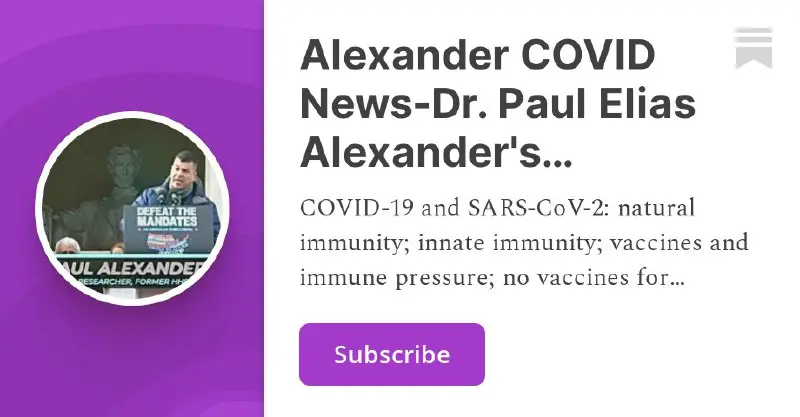 **Why Have Dr. Vanden Bossche’s** [@GeertVandenBossche](https://t.me/GeertVandenBossche) **Concerns About the COVID-19 Mass Vaccination Campaign Received Little Attention? IMO it is because …
