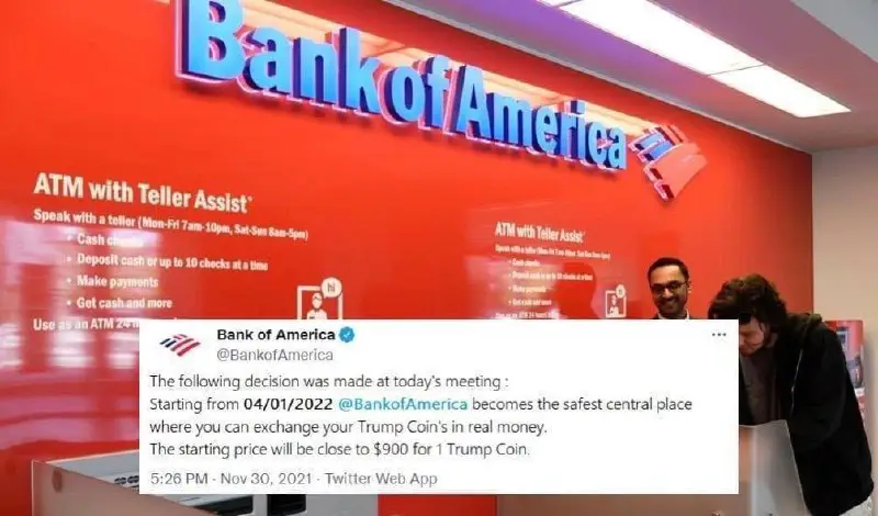 ***❗️***JUST IN: BANK OF AMERICA becomes …