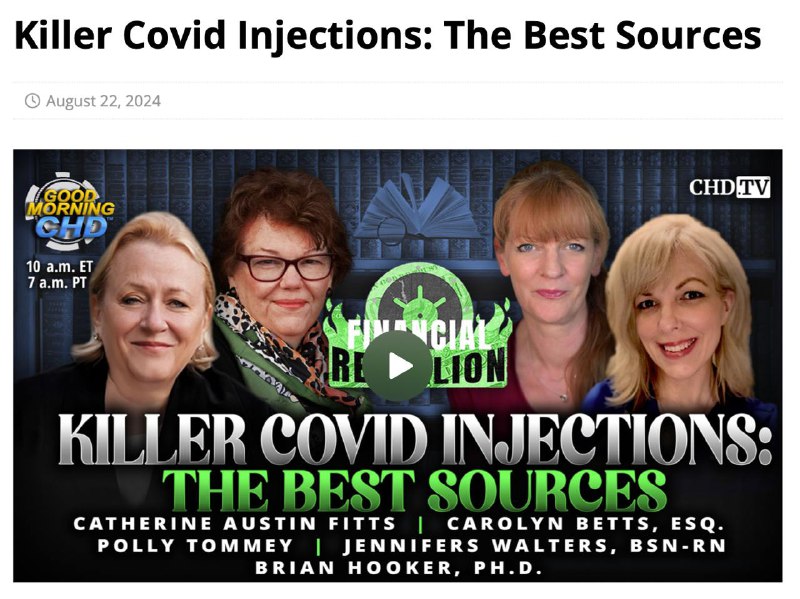 ***💉*****Killer Covid Injections: The Best Sources**