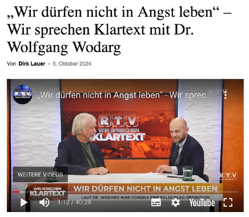 Dr. Wolfgang Wodarg OFFICIAL