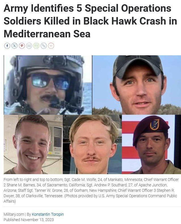 Un elicottero con 5 marines americani …