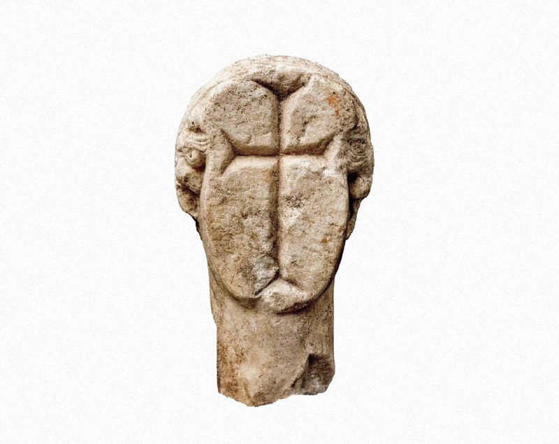 Ancient marble head of a goddess, …