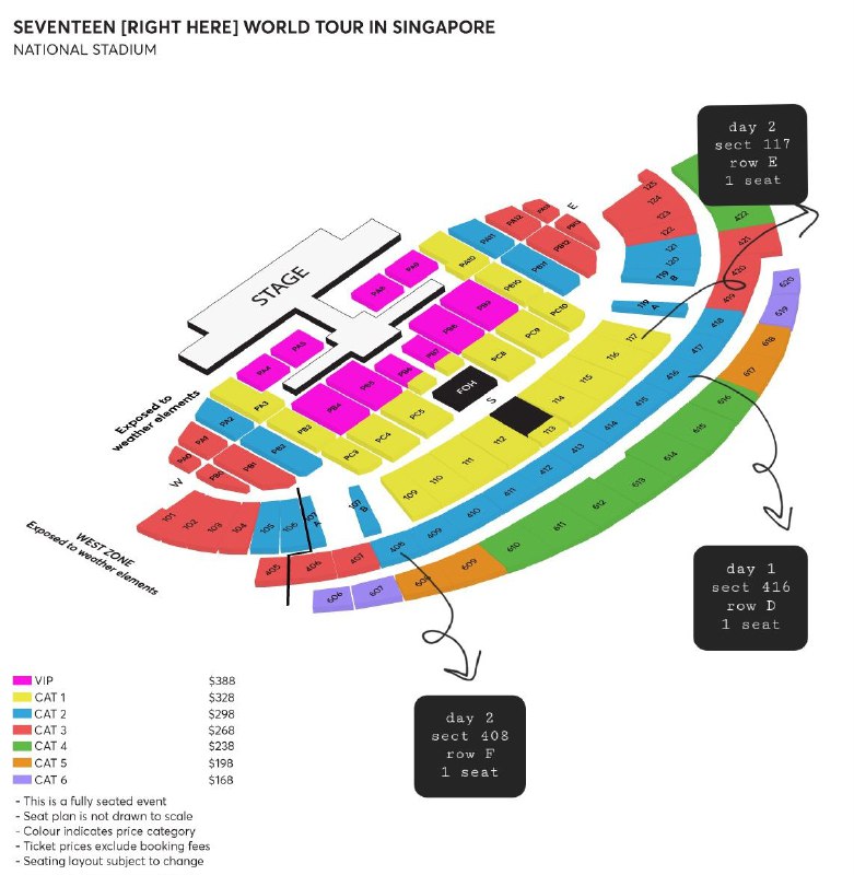 WTS Seventeen concert tickets