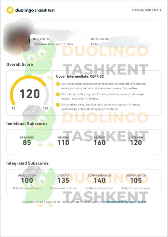 ***✅*** DUOLINGO 120 ( first attempt …