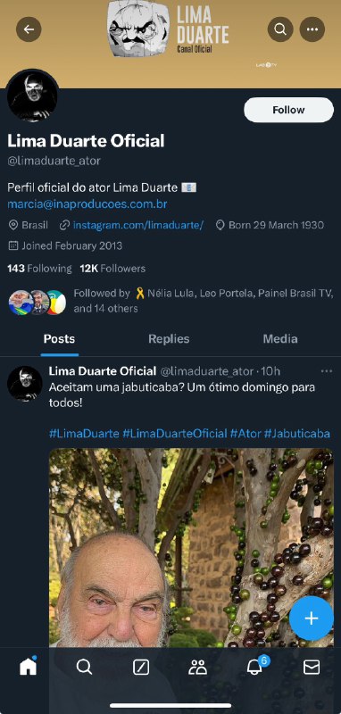 O Lima Duarte trollando Xandão?