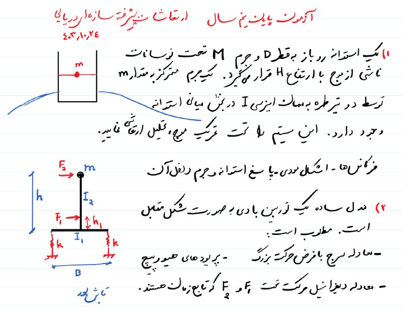 بخش هایی از دینامیک سازه ها