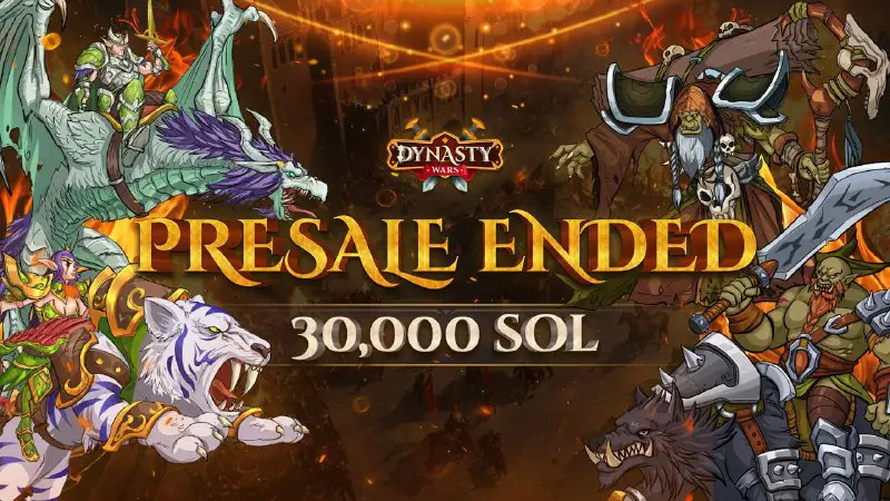 ***?*** **Dynasty Wars reached 30,000 SOL …