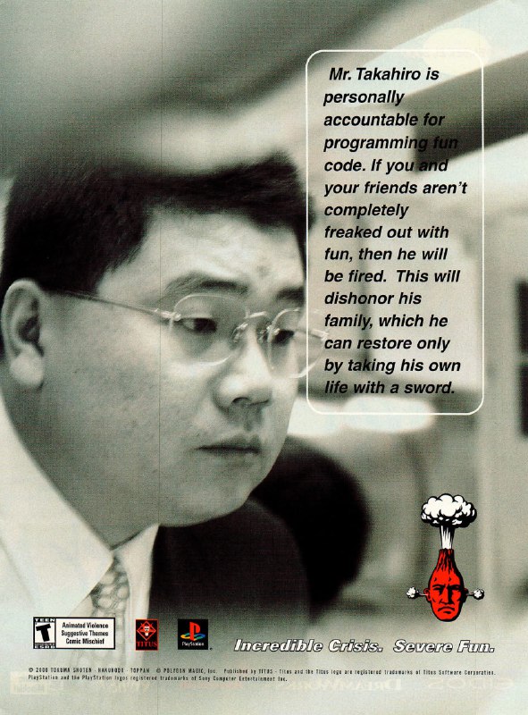 game programmers didn't had any slack