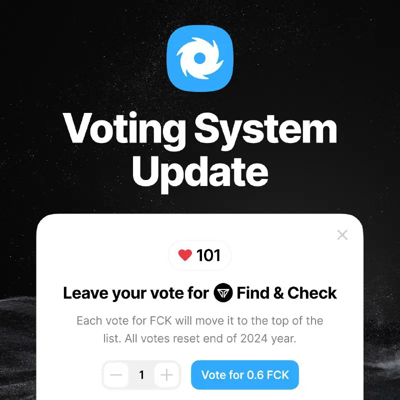 ***🥷*** ***❤️*** **Voting System Update**