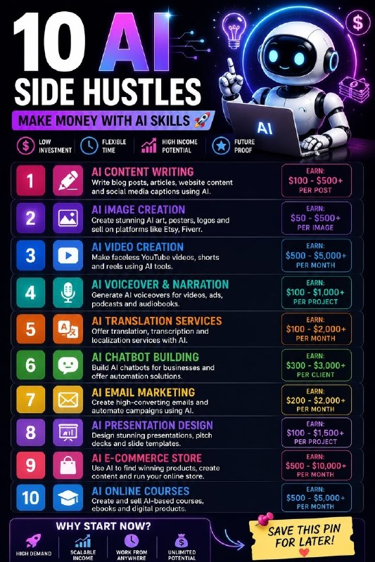 10 AI side hustles which can …