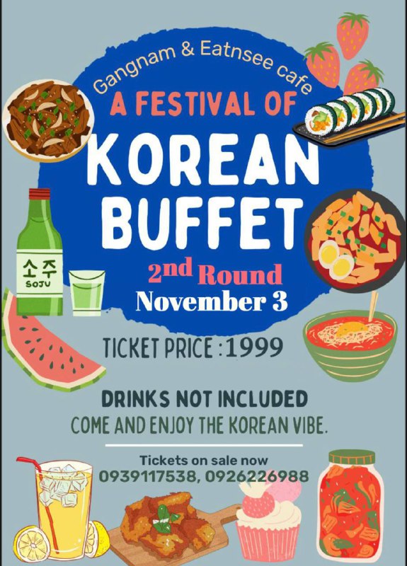 Unlimited korean food.