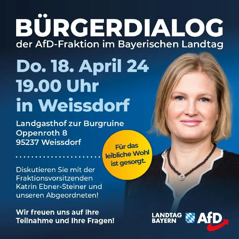 *****💬*** Bürgerdialog in Weissdorf am Donnerstag …