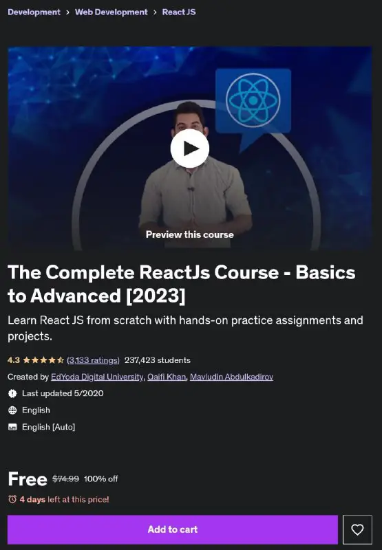 ***😘*** **The Complete ReactJs Course - …