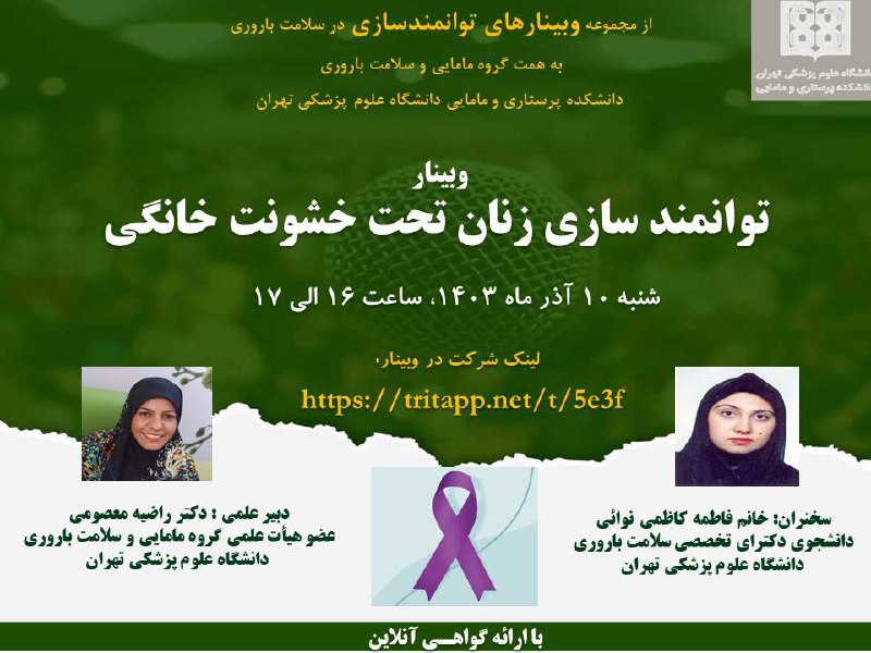 ***?***وبینار توانمندسازی زنان تحت خشونت خانگی