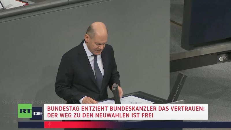 Bundestag entzieht Scholz das Vertrauen: Weg …