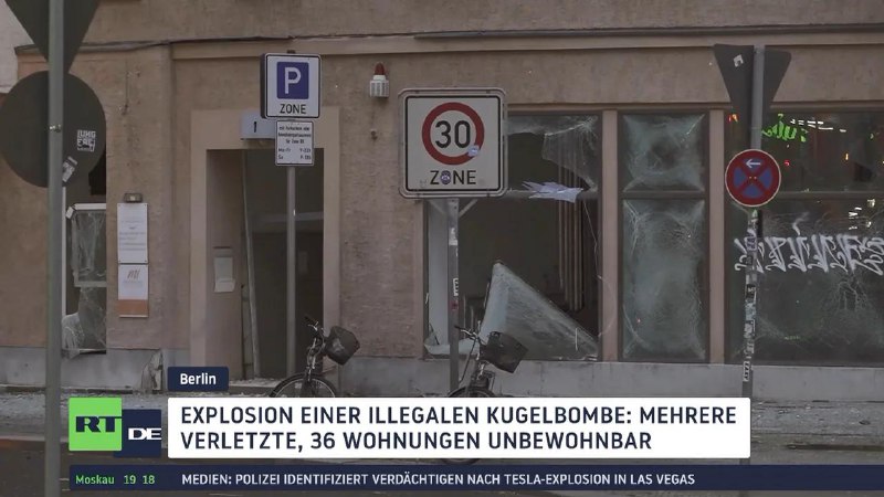 Berlin: Explosion von Kugelbombe – mehrere …