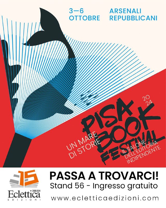 Vi aspettiamo al Pisa book festival!