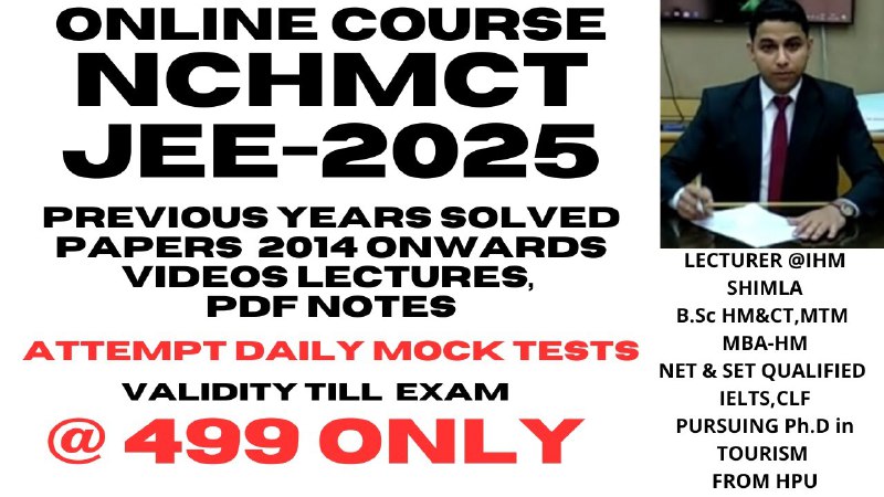 NCHMCT-JEE PREPRATION