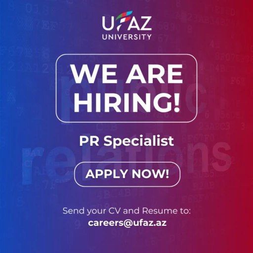 **Vacancy for PR Specialist**