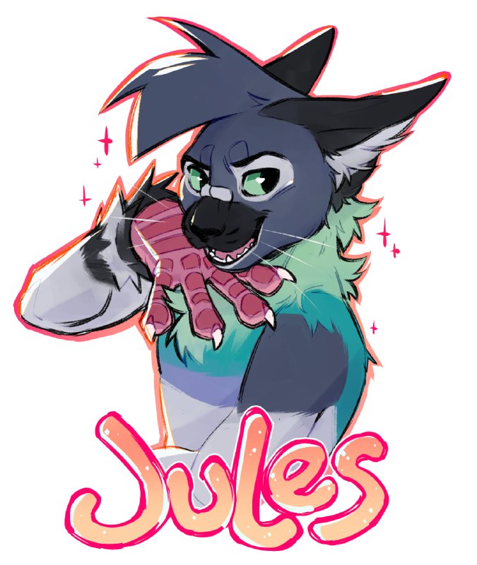 made myself a badge to wear …