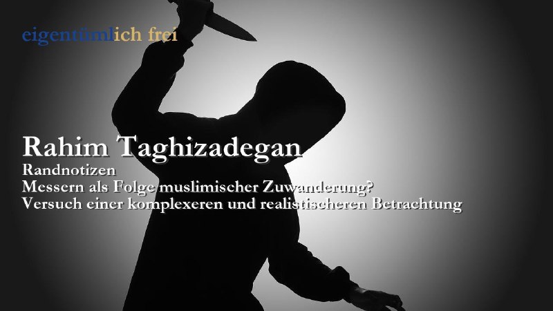 Rahim Taghizadegan: Messern als Folge muslimischer …