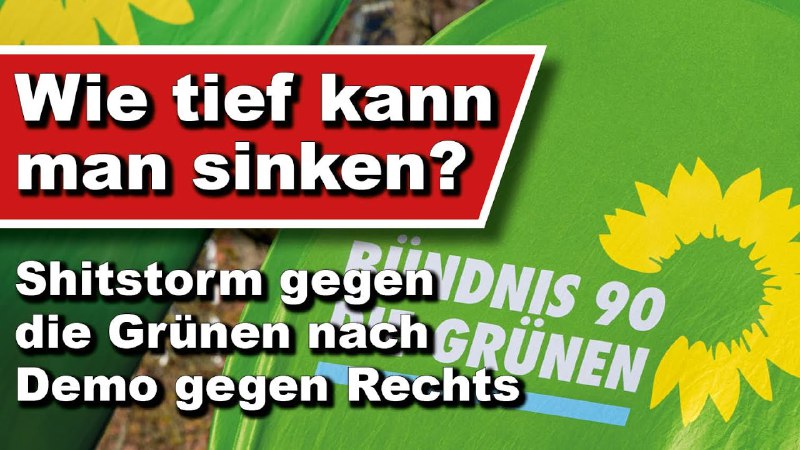 Wie tief kann man sinken? Shitstorm …