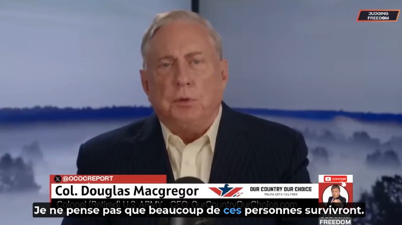 **Col Macgregor de Koursk : "Toutes …