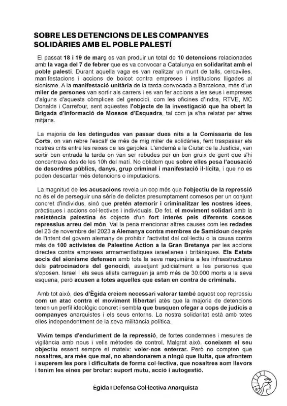 ***?*** SOBRE LES DETENCIONS DE LES …