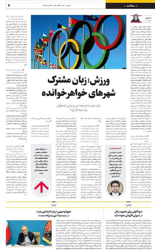 مصاحبه ای با محور دیپلماسی ورزش …