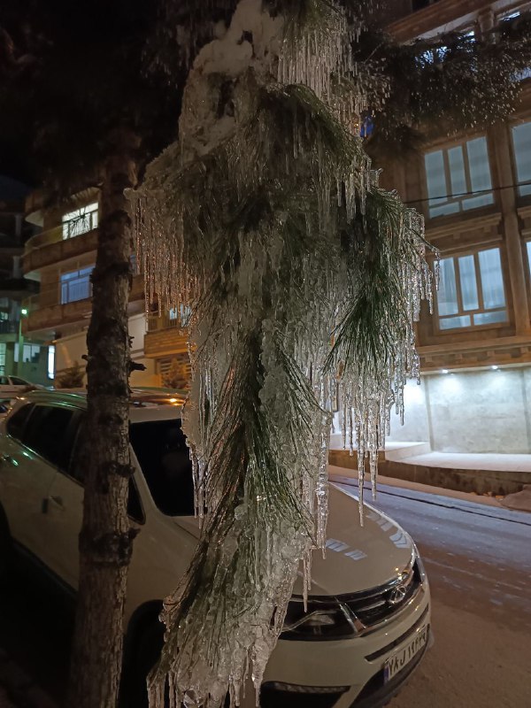 ***♦️***سرمای دیشب جوانرود ***🥶***